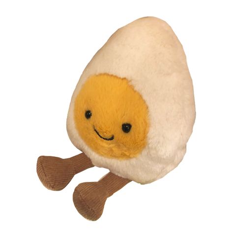 Jellycat Icon, Funny Plushies, Egg Plushie, Plush Icon, Silly Plushies, Orange Icons:), Pretty Things, Brain, Egg