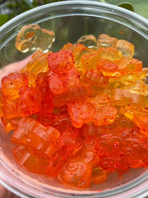 Lihing Mui Gummy Bears, Li Hing Mui Gummy Bears Recipe, Li Hing Mui Recipes, Gummy Bears Recipe, Li Hing Mui, Bear Recipes, Eye Dropper, Hawaii Food, Chill Time