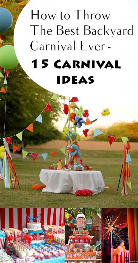 How to Throw The Best Backyard Carnival Ever-15 Carnival Ideas (1) Carnival Birthday Party For Adults, Fall Carnival Birthday Party Ideas, Carnival Party Ideas For Adults, Adult Carnival Party Games, Carnival Ideas For Adults, Carnival Party Adults, Fall Carnival Birthday Party, Adult Circus Theme Party, Fair Birthday Party Theme