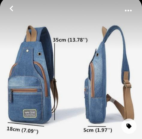 Sling Bags Women Diy, Tas Denim, Sling Bags Women, Canvas Sling Bag, Denim Backpack, Outdoor Canvas, Women Travel, Women Diy, Jeans Bag