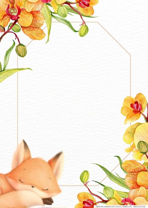 Download Now 20+ Little Fox Birthday Invitation Templates Imagine a world where the rustling of leaves and the soft glow of fireflies create a magical ambiance. A place where cute little foxes roam freely, spreading joy and wonder wherever they go. Welcome t... Fox Invitation, Woodland Mural, Fox Character, Fox Party, Fox Birthday, Free Printable Stationery, Woodland Friends, Woodland Scene, Forest Creatures