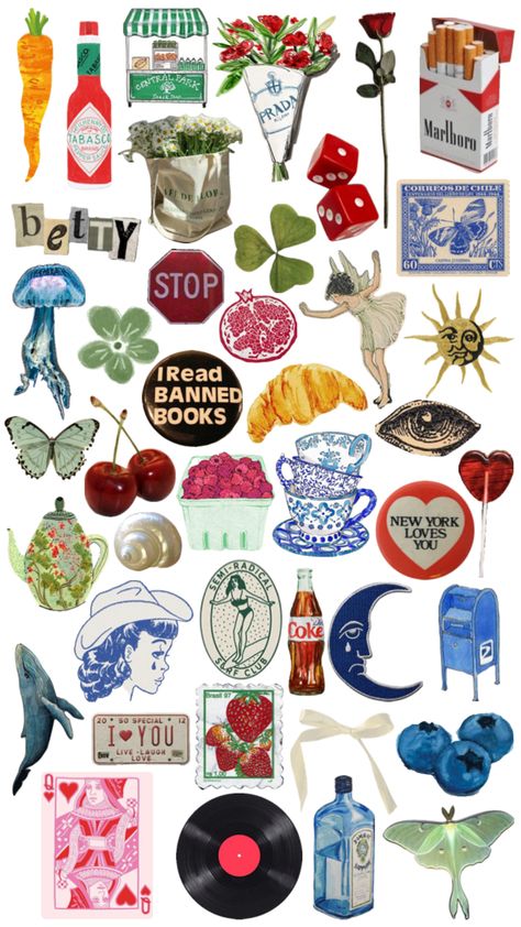 Sticker Background Design, Things To Print Out For Scrapbooking, Aesthetic Pictures For Stickers, Silly Stickers Printable, Cute Scrapbook Cutouts, Retro Stickers Printable, Cute Vintage Stickers, Junk Journal Stickers Printable, Magazine Stickers