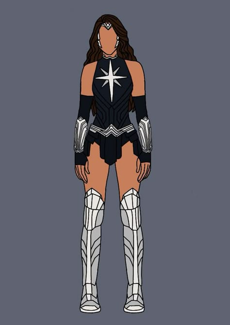 Wonder Woman Redesign Suit, Super Hero Outfits Design, Superhero Uniform Design, Protective Poses Drawing, Superhero Costume Ideas For Women, X Men Suit Design, Super Suits Female Design, Marvel Suits Design Female, Oc Hero Costumes Female