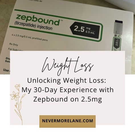 Unlocking Weight Loss: My 30-Day Experience with Zepbound on 2.5mg - Nevermore Lane Zepbound Results, Zepbound Tips, Zepbound Diet, Step Parenting, Keeping A Journal, One Month, You Fitness, Fitness Goals, 30 Day