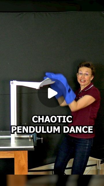 TAMU Physics & Astronomy on Instagram: "Chaotic pendulum dance! 💃    Bring a bar suspended from a point to one side, and it will become a pendulum, swinging back and forth. Its motion looks the same every time you do it. If you add another bar making it a double pendulum and push it strong enough, the motion becomes unpredictable and chaotic. A slight change in the initial position results in a completely different motion. Enjoy the mesmerizing dance of a chaotic pendulum!  👍 LIKE and SUBSCRIBE for fun science content! ➡️ Follow links at linktr.ee/tamuphysastr  #tamu #science #physics #viralreels #funny #scientist #tamuphysics #reels #reelsinstagram #teachersofinstagram #teachers #teachersfollowteachers #education #funny #fun #funnyvideos #educate #educational #funnyreels #learn #learnon Physics Astronomy, Double Pendulum, Science Physics, Push It, Like And Subscribe, Fun Science, Change In, A Bar, One Sided