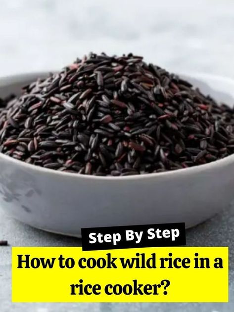 How to cook wild rice in a rice cooker? Rice Cooker Wild Rice, Wild Rice In Rice Cooker, How To Cook Wild Rice On The Stove, How To Cook Wild Rice In Rice Cooker, Brown Rice Rice Cooker, Rice To Water Ratio In Rice Cooker, Cooking Black Rice, Zojirushi Rice Cooker, Wild Rice Recipes