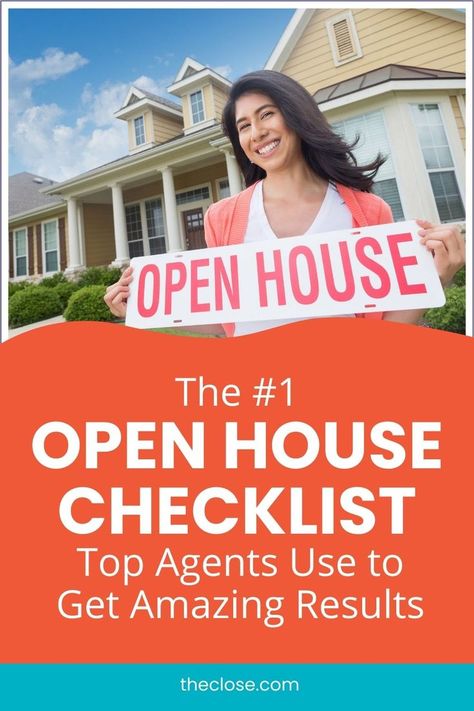 The #1 Open House Checklist Top Agents Use to Get Amazing Results Open House Checklist, Becoming A Realtor, House Checklist, Open House Real Estate, Getting Into Real Estate, Real Estate Agent Marketing, Real Estate Coaching, Sign In Sheet, Icebreakers