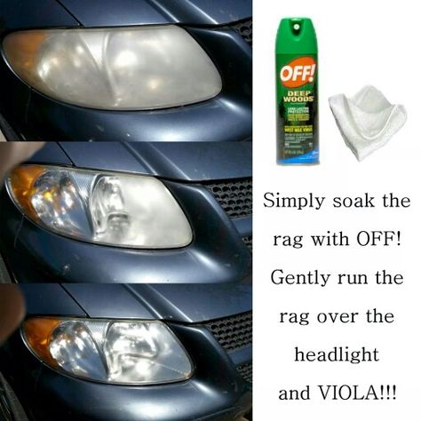 Quick And Simple Headlight Cleaner! Car Detailing Diy, Headlight Cleaner, Car Detailing Interior, Clean Car Seats, How To Clean Headlights, Homemade Cleaning Supplies, Car Care Tips, Car Cleaner, Car Fix