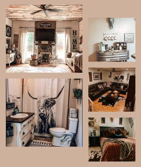 Rustic Cow Bathroom Ideas, Western Cow Decor, Cow Decor For Bathroom, Highland Cow Shower Curtain, Highland Cow Home Decor Ideas, Highland Cow Bedroom Ideas, Highland Cow Living Room Decor, Western Curtains Living Room, Highland Cow Room Ideas