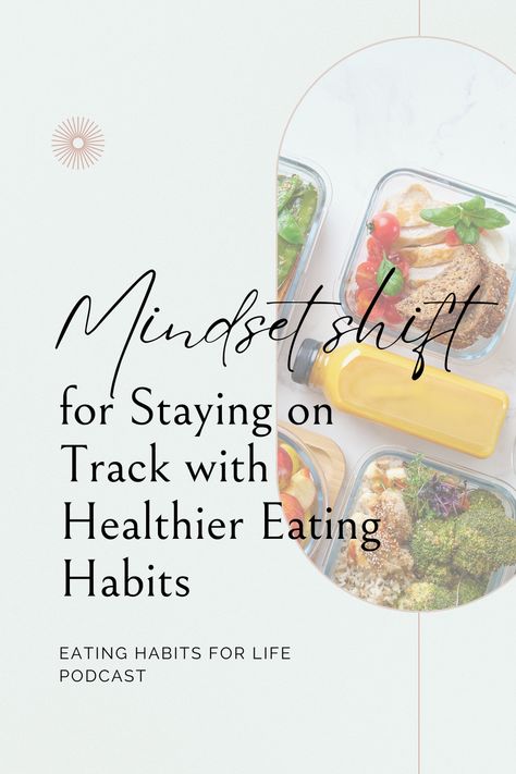 Ever wonder why you can't stay on track with healthier eating habits? 

There's a good chance it's your mindset. 

Your mindset affects your behavior more than you realize, so this mini episode provides you with a mindset shift to help with healthy eating habits.

That way, you can stay consistent with lifelong eating habit changes and lose weight sustainably. Without relying on willpower. Healthy Eating Habits Affirmations, Women In Healthcare, Healthier Eating Habits, Self Sabotaging, Healthy Relationship With Food, Career Women, Healthy Soups, Feeling Discouraged, Mindset Shift