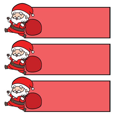 Secret Santa Name Draw, Christmas Name Tags Printable, Cubby Tags Preschool, Name Drawing Ideas, Santa Christmas Tags, Draw Template, Santa Gift Tags Printable, Santa Label, Santa Tags