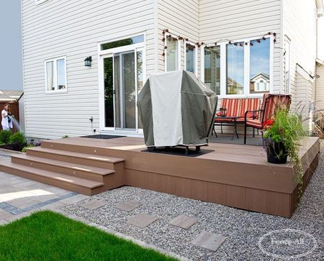 Cellular PVC Deck | Composite | Products | Fence All | Ottawa, ON Deck Without Railing, Poured Concrete Patio Ideas, Deck Upgrades, Composite Decking Designs, Poured Concrete Patio, Deck Upgrade, Concrete Patio Ideas, Deck Railing Kits, Decking Options