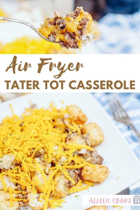 Tator Tot Recipe, Pilipino Food Recipe, Best Instant Pot Recipes, Tater Tot Recipes, Tater Tot Breakfast Casserole, Tater Tot Breakfast, Cooking Meals, Air Fryer Oven Recipes, Tot Casserole