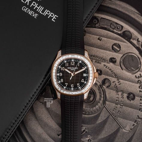 🏭️💎's⁠ ⁠ Patek Philippe #5167/300R-010 Rose Gold Aquanaut Factory Baguette Setting. Patek Philippe, Rolex, Rose Gold, Gold, Baguette