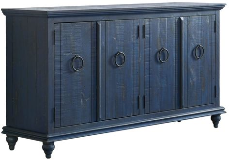 PRICES MAY VARY. Rustic Blue Solid New Zealand Pine construction features a Rustic Blue Finish Assembles in 15 minutes or less with the easy to use Lightning Fast Assembly System Each piece will be individually distressed with rub through on the finish, antiquing, nail head or pin holes, roughsawn marks, and rasping for a truly one-of-a-kind item Four (2) door, two (2) cabinet design has two shelves with cable management cutouts provides plenty of storage options for TV and gaming components or 65 Tv Stand, Dining Room Server, Wood Tv Stand, Corner Tv Stand, Solid Wood Tv Stand, Corner Tv, Tv Stand Console, Flat Panel Tv, Wood Tv