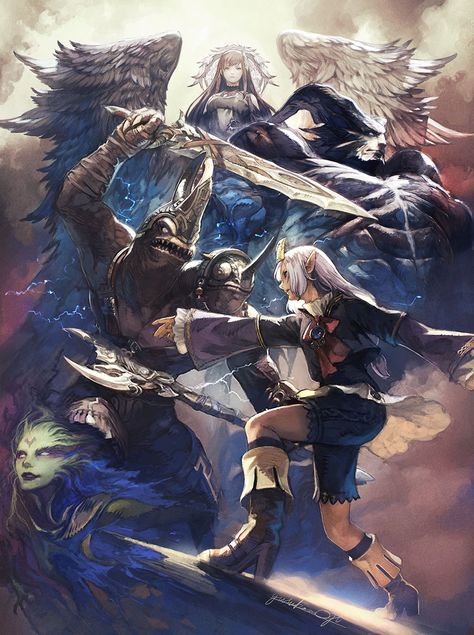 Patch 7.1 Crossroads Art - Final Fantasy XIV: Dawntrail Art Gallery Crossroads Art, Final Fantasy Xi, Library Games, Game Concept Art, Square Enix, Game Concept, Final Fantasy Xiv, Face Off, Video Game Art