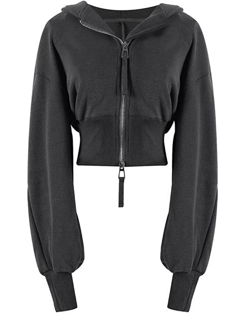 PRICES MAY VARY. Fabric: Cotton/Machine wash Imported Zipper closure Machine Wash Material: This crop zip up hoodie women is made of cotton blend fabric that is lightweight, breathable, soft and comfy to wear. A must-have womens cropped sweatshirt for your wardrobe. Feature: Women's cropped hooded jacket features with full front zipper, drawstring, cropped short length, long sleeves, 2 side pockets and stylish slim waist ribbed hem design to shape your charming curves. Matching: Teen girls Y2K f Cropped Zip Up Hoodie, Fall Winter Jacket, Cropped Zip Up, Long Sleeve Workout, Crop Top Hoodie, Hoodie Women, Fashion Hoodies, Hem Design, Crop Sweatshirt