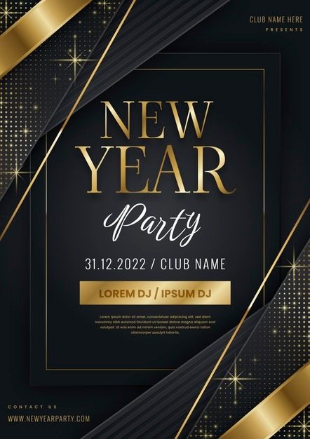 Elegant Poster, Vector Gradient, New Years Poster, Key Visual, Vertical Poster, Poster Template, Happy New, Happy New Year, Graphic Resources