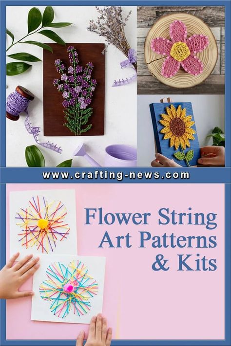 20 Flower String Art Patterns & Kits String Art Ideas, String Art Patterns Templates, House Crafts, String Art Patterns, Art Patterns, Favorite Flower, Art Kits, String Art, Soundtrack