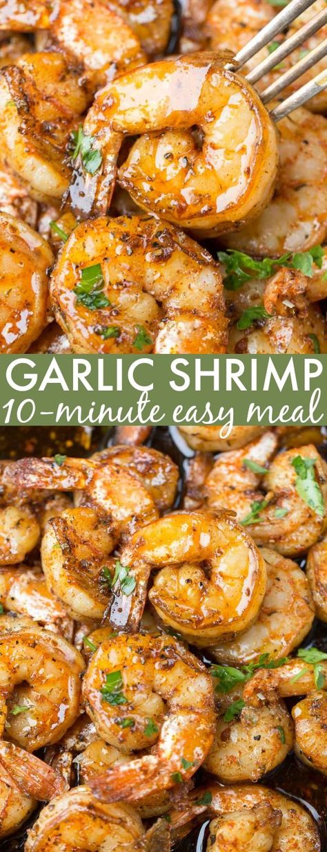 Shrimp Butter Italian Seasoning, Sauteed Shrimp Recipes Healthy, Simple Garlic Shrimp, Shrimp Garlic Recipes, Seasoning Shrimp Recipes, Easy Recipes Shrimp, Easy Recipe With Shrimp, Easy Italian Recipes Healthy, Best Garlic Shrimp Recipe