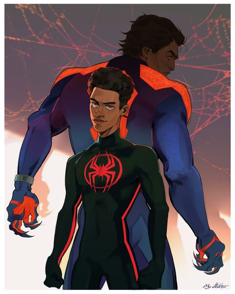 Miguel O'hara Fanart Twitter, Am I Dreaming, Miles Morales Spiderman, Spiderman 3, Spiderman Spider, Spiderman Movie, Spiderman Artwork, Spiderman Pictures, Marvel Comic Universe