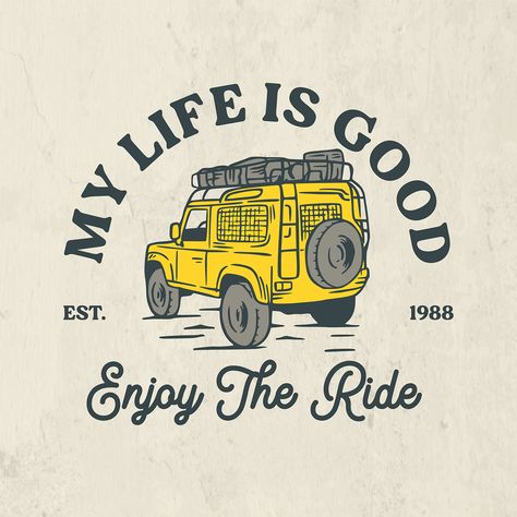 Hand Drawn Vintage Jeep Offroad Design T-Shirt on Behance Jeep Graphic Design, Vintage T-shirt, Graphic T-shirt Design, T Shirt Design Ideas Art, T Shirt Design Vintage, Vintage Tshirt Design, Vintage T Shirt Design, Vintage Shirt Design, Logos Vintage