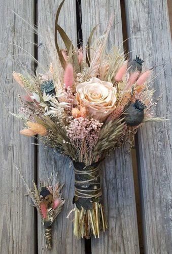 Wedding Dried Flowers, Dried Flowers Wedding, Flower Bouquet Diy, Tulle Skirts, Dried Bouquet, Dresses Mermaid, Wedding Forward, Champagne Wedding, Diy Bouquet