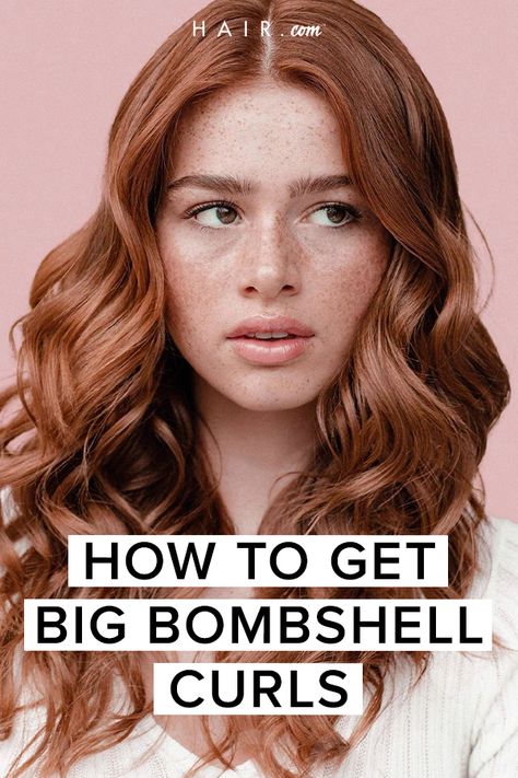 Old School Hollywood, Bombshell Curls, How To Get Bigger, S Curl, Big Curls, Hollywood Glam, Big Hair, Get The Look, Mantra