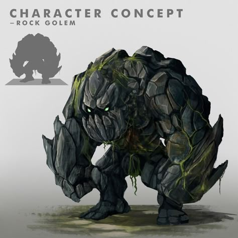 Rock Creature Concept Art, Rock Golem, Dino Nuggies, Rock Monster, Out Of The Abyss, Blender Character, Arte Dark, Blue Rocks, Cartoon City