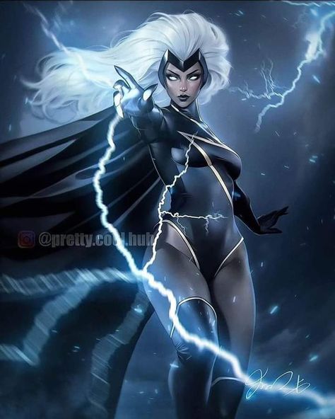 Storm Fanart, Marvel Nova, Cyclops Marvel, Storm Marvel, Ororo Munroe, Xmen Art, Black Comics, Female Superhero, Perfect Storm