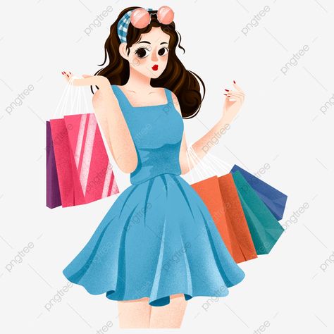 Cute Shopping, Cartoon Cute, Png Clipart, Hand Drawn, Design