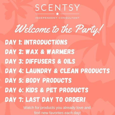 Online Scentsy Party Facebook, Scentsy Launch Party Ideas, Scentsy Facebook Party Day 1, Scentsy Help Me Reach My Party Goal, Scentsy Facebook Party Schedule, Welcome Scentsy Party, Scentsy Party Ideas Facebook, Scentsy Relaunch Party, Scentsy Online Party Ideas