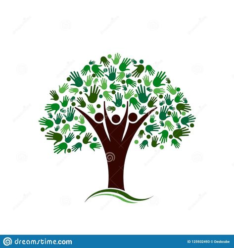 “Family Tree with Hands Network Vector logo.” #people #tree #nature #summer #outdoors #green #beautiful #family #young #heritage #three #person #graphic #illustration #outdoor #healthy #trees #healthcare #teamwork #HealthyLiving #logo Family Tree Drawing, Forest Drawing, Tree Logo Design, People Logo, People Tree, Tree Images, Tree Logos, Logo Wall, Club Ideas