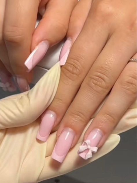 Girly Acrylic Nails, Classy Acrylic Nails, Really Cute Nails, Nails Done, Unique Acrylic Nails, Soft Nails, Nails Only, Kawaii Nails, Short Acrylic Nails Designs