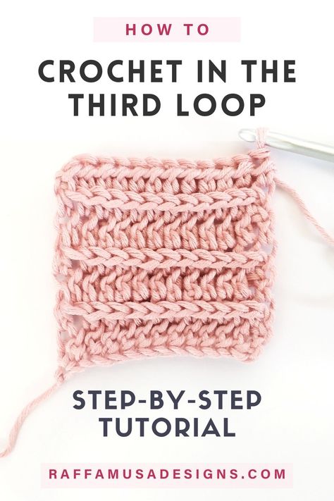 A crochet swatch worked in half double crochet in the third loop Quickest Crochet Stitch, Crochet Texture Stitches, Chunky Yarn Crochet Pattern, Xmas Crochet, Chunky Crochet Blanket Pattern, Crazy Crochet, Different Crochet Stitches, Cozy Homes, Crochet Hot Pads