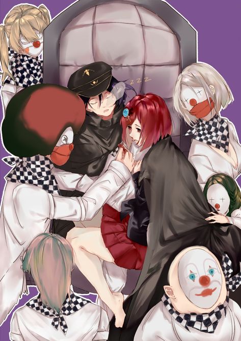 Kokichi Ouma | Himiko Yumeno | Dice by Hakka Himiko Yumeno, New Danganronpa V3, Kokichi Ouma, Along For The Ride, Danganronpa 3, Danganronpa V3, Anime Heaven, Danganronpa Characters, Anime Couples Drawings