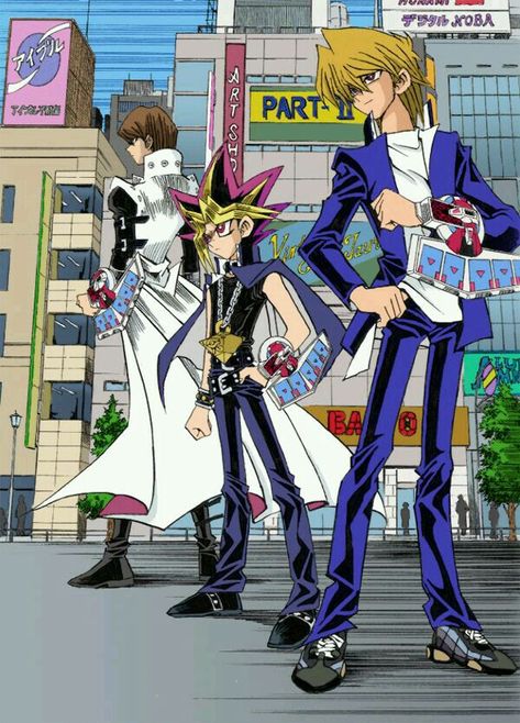 Seto Kaiba, Yami Yugi And Joey Wheeler Battle City, Seto Kaiba, Yugioh Collection, Yugioh Yami, Yugioh Monsters, Dragon Rise, Yugioh Cards, Stuff And Thangs, Manga Covers