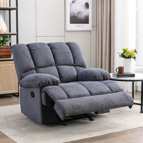 BDEUS Abimael 44'' Wide Manual Glider Upholstered Recliner & Reviews | Wayfair Living Room Theater, Lazy Boy Chair, Room Theater, Rocker Recliner Chair, Snuggle Chairs, Chair For Living Room, Multipurpose Room, Living Room Furniture Chairs, Theater Seating