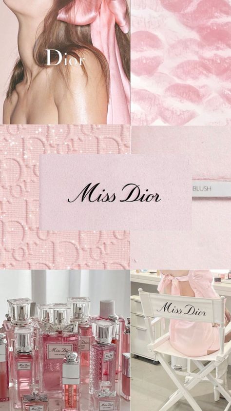 pinkdior, diorgirl, dior, diorcollage, #pinkdior #diorgirl #diorcollage Miss Dior Aesthetic, Dior Aesthetic Wallpaper, Dior Wallpaper, Dior Blush, Dior Aesthetic, Dior Girl, Pink Wallpaper Girly, Fashion Courses, Fragrances Perfume Woman