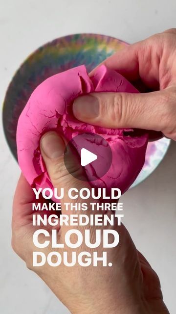 Marjorie Lounds on Instagram: "My Go To Cloud Dough Recipe! Comment CLOUD if you want the link to the recipe!  Follow @rainbowplaymaker for more recipes like this one!" How To Make Cloud Dough, Cloud Dough Recipe, Cloud Dough Recipes, How To Make Clouds, Cloud Dough, More Recipes, Three Ingredient, Dough Recipe, Kids Activities