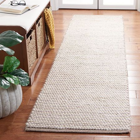 Rug Backing: CottonRug Make: WovenRug Pad: RecommendedShape: RectangleUse: IndoorMeasurements: 108 Length/Inches, 27 Width/InchesBase Material: 80% Wool, 20% CottonBack Fiber Content: 100% CottonPile Height: 3/4 InCare: Spot CleanDecor Styles: Transitional, ModernMaterial: Wool, CottonCountry of Origin: Imported Hallway Runners Ideas, Long Bathroom Rugs, Japandi House, Rug Backing, Neutral Dining Room, Washable Bathroom Rugs, Modern Wool Rugs, Taupe Rug, Rug Runner Kitchen