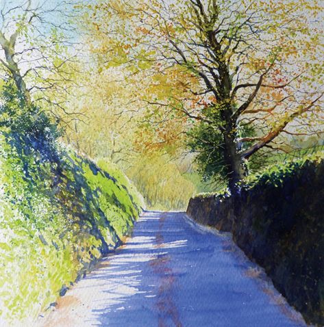 Shadows can help bring harmony to a #painting’s composition, but for an authentic look, careful #colour mixing is key, says #artist Rob Dudley Watercolor Shadows, Cobalt Blue Paint, White Gouache, Paintings Landscape, Colour Mixing, Watercolor Art Paintings, Dappled Light, Art Videos Tutorials, Moon Painting