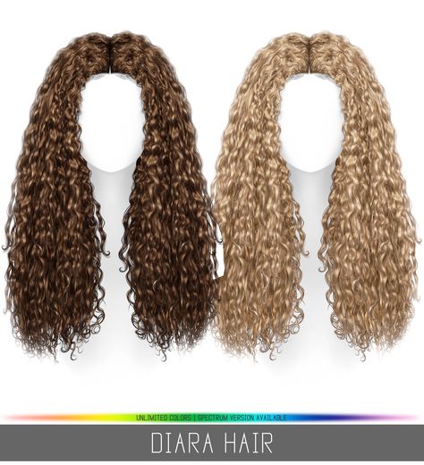 Halle Hair, Sims 4 Curly Hair, The Sims 4 Cabelos, Alpha Cc, Sims 4 Black Hair, Mod Hair, Cc Mods, Sims Packs, The Sims 4 Pc