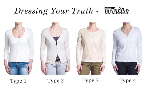 Dyt Type 2 Colors, Dress Your Truth, Clothes Capsule, Energy Profiling, Dyt Type 4 Clothes, Dressing Your Truth, Carol Tuttle, Eggshell White, Winter Capsule Wardrobe