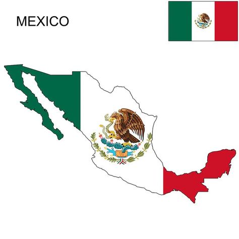 Mexico Flag Map and Meaning 1 Mexican Flag Drawing, Mexico Drawing, Congratulations Pictures, Mexico Wallpaper, Mexico Country, New Mexico Flag, Flag Drawing, American Flag Art, Mexico Map