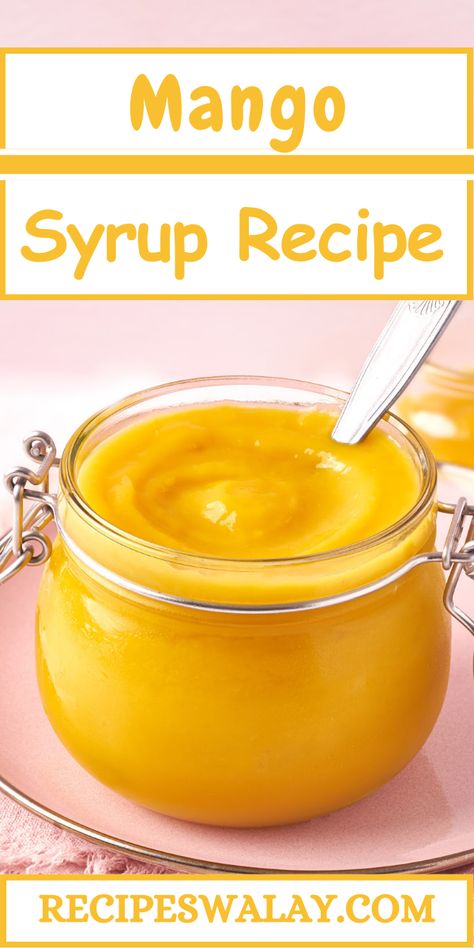 This Mango Syrup Recipe is simple yet satisfying, perfect for enhancing beverages, desserts, and breakfast items with a natural, fruity sweetness. Mango Syrup Recipe, Chili Mango, Popular Side Dishes, Mango Syrup, Paneer Recipes, Biryani Recipe, Syrup Recipe, Breakfast Items, Recipe Steps