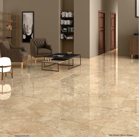 Tan Tile Living Room, Beige Marble Living Room Floor, Beige Marble Flooring, Porcelain Tile Floor Living Room, Bedroom Tiles Design, Tiles Design For Floor, Egypt House, Living Room Tiles Design, Bedroom Tiles