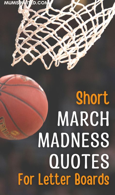 Get inspired to shoot for the stars with these March Madness quotes! Use them on your letter boards to show your support for your team. From motivational to hilarious, these sayings will get you pumped up for the big game. Share them on Instagram and wish your team good luck! March Madness Teacher Appreciation, March Madness Classroom Ideas, March Quotes Inspirational, March Letter Board Quotes, March Madness Bulletin Board, March Madness Theme, March Motivation, Madness Quotes, March Maddness