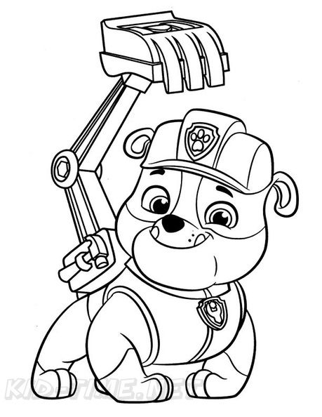 Imprimibles Paw Patrol, Paw Patrol Printables, Rubble Paw Patrol, Arte Doodle, Paw Patrol Coloring, Paw Patrol Coloring Pages, Dog Coloring Page, Paw Patrol Party, Colouring Printables