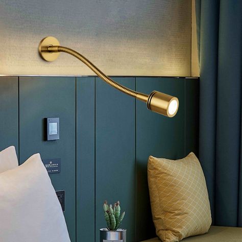 Wall mounted bedside lamps